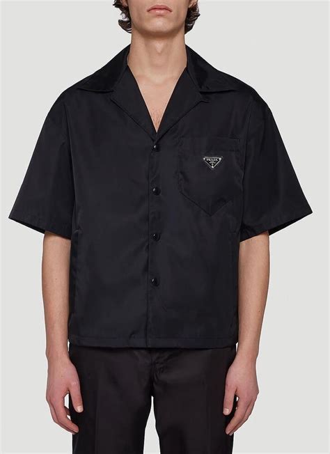 prada shirt stain|Prada shirt black cettire.